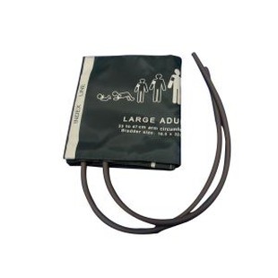 Large Adult Dual Tube Nibp Mansjettknapp, 33-47cm Arm Omkrets