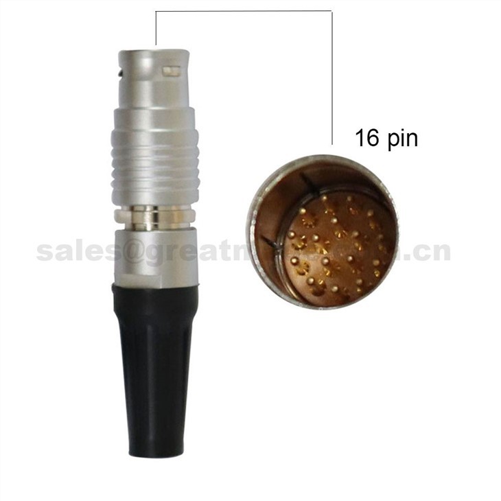 FGG PHG 2B Series 12 14 16 19Pin Push-Pull Self-locking Metal Straight Plug/ Free Socket Connector