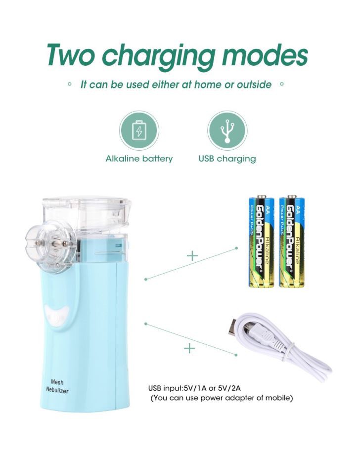 Health Care Mesh Nebulizer Handheld Home Children Adult Asthma Inhaler Mini Nebulizador Care Inhale Ultrasonic Nebulizer
