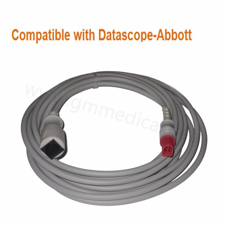 IBP transduser adapterkabel kompatibel med Mindray-dataskop-Abbott, 5pin >Abbott-6pin