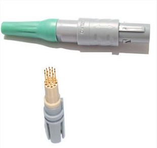 1P plastkontakt 1 Keying PAG 2-10pin 14pin Push-Pull Circular Straight Plug With Bend Relief