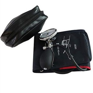 voksen ekstra lengre manuell blodtrykk mansjett, 22-42 cm arm omkrets enkelt rør mansjett med trykkmåler og inflasjon pære