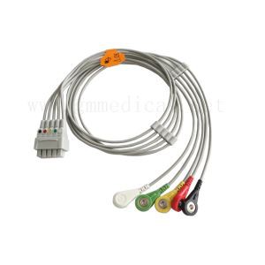 GE Marquette Multi-Link Leadwire Set, 5-leder, Snap, IEC, 29in (76cm) & VS 2PIN