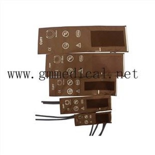 Gjenbrukbar blodtrykk mansjett med dual tube (spedbarn, pediatrisk, liten voksen, voksen, stor voksen, thigh.without kontakter.