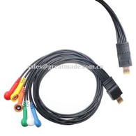 Schiller MT-101 MT-200 Holter EKG-kabel med 6-leder IEC Snap