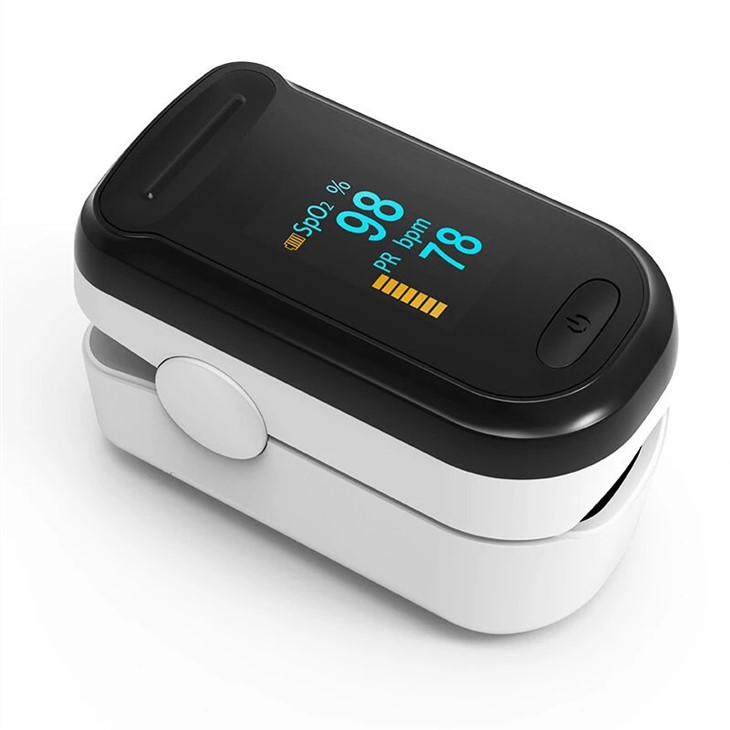 OLED Finger-Clamp Pulse Oximeter